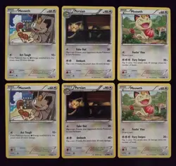 2015 Meowth & Persian Pokemon Card Lot XY Ancient Origins Roaring Skies Regular - Image 1