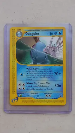 Pokemon non Holo Rare Card : Quagsire 30/147 ( Aquapolis Set) - Image 1