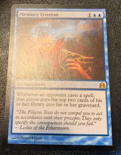 Memory Erosion - Commander - Moderate Play / MP * Magic the Gathering MTG - Image 2
