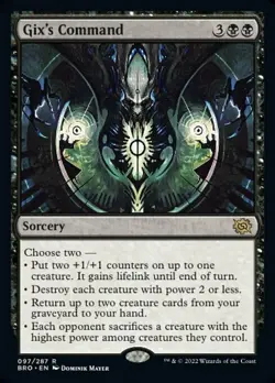 Magic The Gathering MTG GIX'S COMMAND The Brothers' War NM Near Mint - Image 1