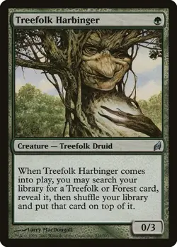 Magic The Gathering MTG TREEFOLK HARBINGER Lorwyn NM Near Mint - Image 1