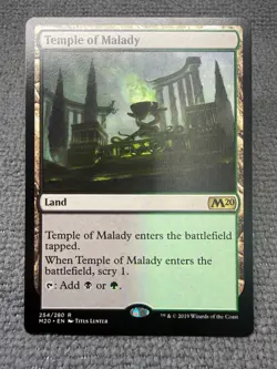 MTG - Temple of Malady - Core Set 2020 - Near Mint - Rare M20 - Image 1
