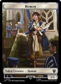 Human/Human Knight Token, MTG, Lord of the Rings Token, Magic Token - Image 2