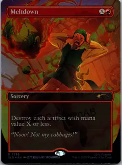 MTG SkeenAB Meltdown BORDERLESS FOIL from SLD. NM. - Image 1