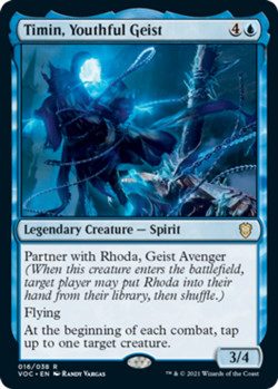 [4x] Timin, Youthful Geist Near Mint, English Crimson Vow Commander MTG Magic - Image 1