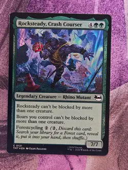 Rocksteady, Crash Courser 0131 Mutant Ninja Turtles Magic: The Gathering Foil NM - Image 1