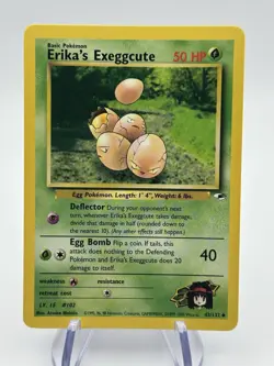 Pokemon Erika’s Exeggcute 43/132 Gym Heroes NM Pack Fresh WOTC English (A4) - Image 1