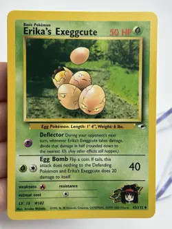 Pokemon Erika’s Exeggcute 43/132 Gym Heroes NM Pack Fresh WOTC English (A4) - Image 3