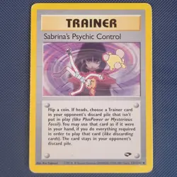 Sabrina's Psychic Control 121/132 - Gym Challenge - Uncommon Pokemon Card - PL - Image 1