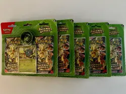 LOT of (5) Pokemon Ascended Heroes 2-Pack Blister Erika's Tangela - Image 3