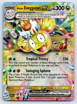 Alolan Exeggutor ex 133/191 Double Rare Surging Sparks Pokemon Near Mint - Image 1