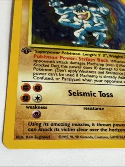 Pokemon TCG - Machamp - Base Set #8/102 - 1st Edition Holo Rare NM - Image 4