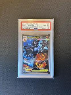 PSA 10 MEGA CHARIZARD X EX 125/094 Phantasmal Flames Pokemon Card - Image 1