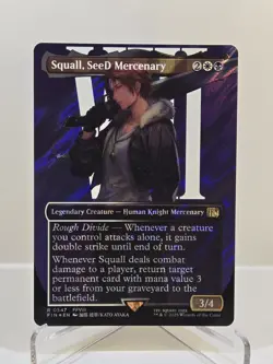MTG Squall, SeeD Mercenary (Borderless) (Surge Foil) Final Fantasy Magic - Image 1