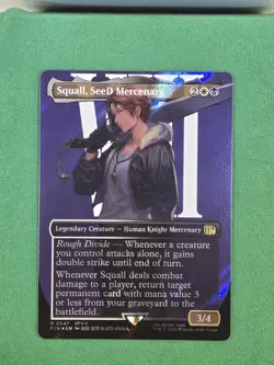 MTG Squall, SeeD Mercenary (Borderless) (Surge Foil) Final Fantasy Magic - Image 3