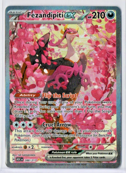 Pokemon Ascended Heroes FEZANDIPITI EX #288 Special Illustration Rare SIR Mint - Image 1