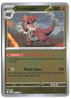 Tyrantrum 045/088 Holo Reverse Holo Perfect Order NM Pokemon TCG - Image 1