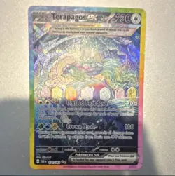 Pokemon Terapagos Ex Sv07: Stellar Crown 170/142 Special Illustration Rare Holo - Image 1