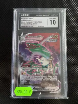 Pokemon Karte Rayquaza VMAX TG20/TG30 Silver Tempest Englisch - Image 1