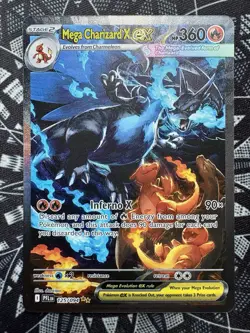 Pokemon TCG Phantasmal Flames Mega Charizard X ex 125/094 SIR Holo NM 🔥 - Image 1