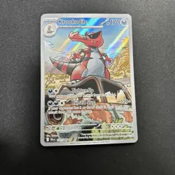 Pokemon Krookodile 137/086 Sv: Black Bolt Illustration Rare Holo English NM 170 - Image 1