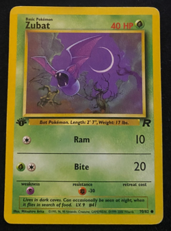 Pokemon TCG Zubat Team Rocket 70/82 Regular MP - Image 1