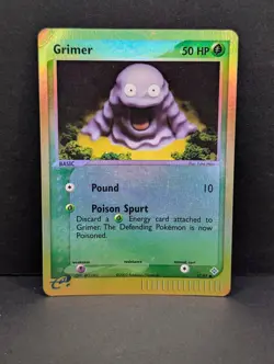 Grimer 57/97 Dragon Reverse Holo Rare Vintage Pokemon TCG Yuka Morii HP - Image 1