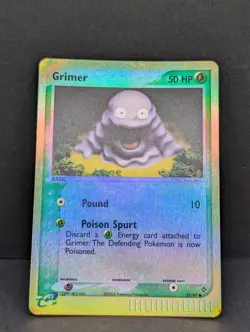 Grimer 57/97 Dragon Reverse Holo Rare Vintage Pokemon TCG Yuka Morii HP - Image 3