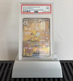 Alakazam EX 201/165 Special Illustration Rare 151 Pokemon PSA 9 - Image 1