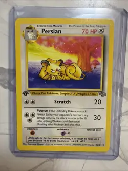 Pokemon Jungle 1999 1st Edition Persian 42/64 LP - Image 1