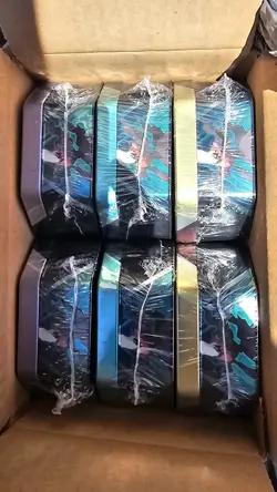 Sealed Pokemon Triple Whammy Tin Display Case 6 Tins Factory Sealed New - Image 2