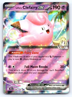 Lillie's Clefairy ex 056/159 Double Rare Journey Together Pokemon Near Mint - Image 1