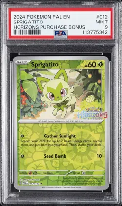 2024 POKEMON PAL EN-PALDEA EVOLVED #012 SPRIGATITO PSA 9 - Image 1