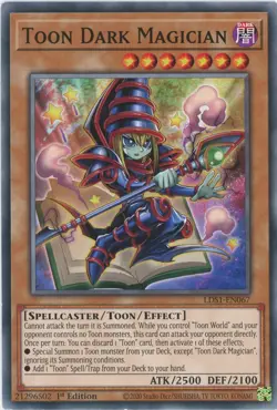 Yugioh Toon Dark Magician LDS1-EN067 Common 1st Edition NM - Image 1