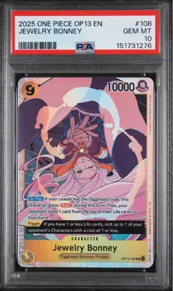 One Piece Op13 Jewelry Bonney Graded Psa 10 - Image 1