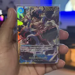 ⭐NM⭐ Gear 4 Monkey.D.Luffy OP11-118 Holo ONE PIECE TCG Secret Rare NM Blue - Image 1