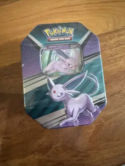 Pokemon Cards TCG Espeon V Heroes Tin Brand New Sealed Pokemon 4 Booster Packs - Image 1