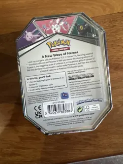 Pokemon Cards TCG Espeon V Heroes Tin Brand New Sealed Pokemon 4 Booster Packs - Image 2