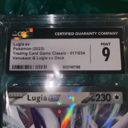 CGC 9 Pokemon TCG Lugia ex Trading Card Game Classic 017/034 CGC 9.5 Mint - Image 2