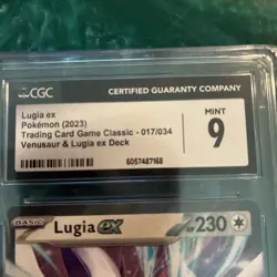 CGC 9 Pokemon TCG Lugia ex Trading Card Game Classic 017/034 CGC 9.5 Mint - Image 5