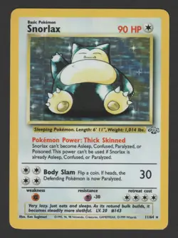 Snorlax Holo Jungle 11/64 ENG - Pokemon Card Holo Rare - Image 1
