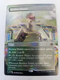 MTG - Restless Prairie FOIL Borderless - Lost Caverns of Ixalan - Image 1