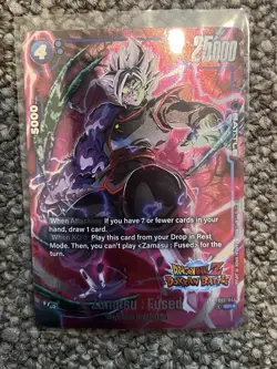 Zamasu Fused FB02-044 Alternate Art New Adventure Dragon Ball Dokkan Battle Card - Image 1