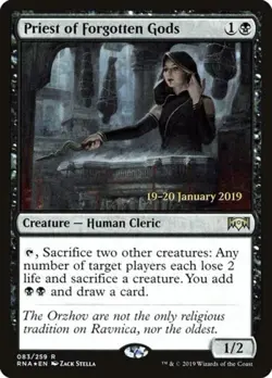 Priest of Forgotten Gods -Foil Medium Play MTG Promos: Prerelease Cards - Image 1