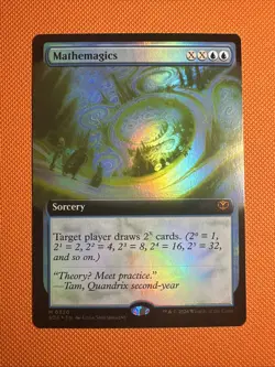 Mathemagics Extended Art Foil M 320 - MTG Secrets of Strixhaven - Image 1