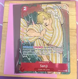 Bandai One Piece Card Game Sanji OP01-013 Romance Dawn Rare Foil Counter - Image 2