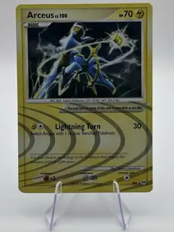 Arceus AR6 Holo Rare Platinum Arceus Pokemon Card 2009 Lightning Type LP 2🌀🌀 - Image 1