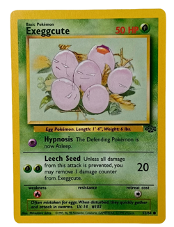 Pokemon TCG Jungle 52/64 Exeggcute Vintage Card *SLEEVED* - Image 1