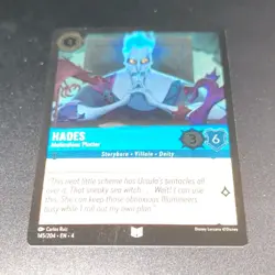 Disney Hades-Meticulous Plotter 145/204 Character Card Lorcana TCG Hercules - Image 1