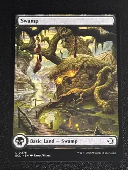 MTG Lorwyn Eclipsed Swamp Full Art 0276 NM - Image 1